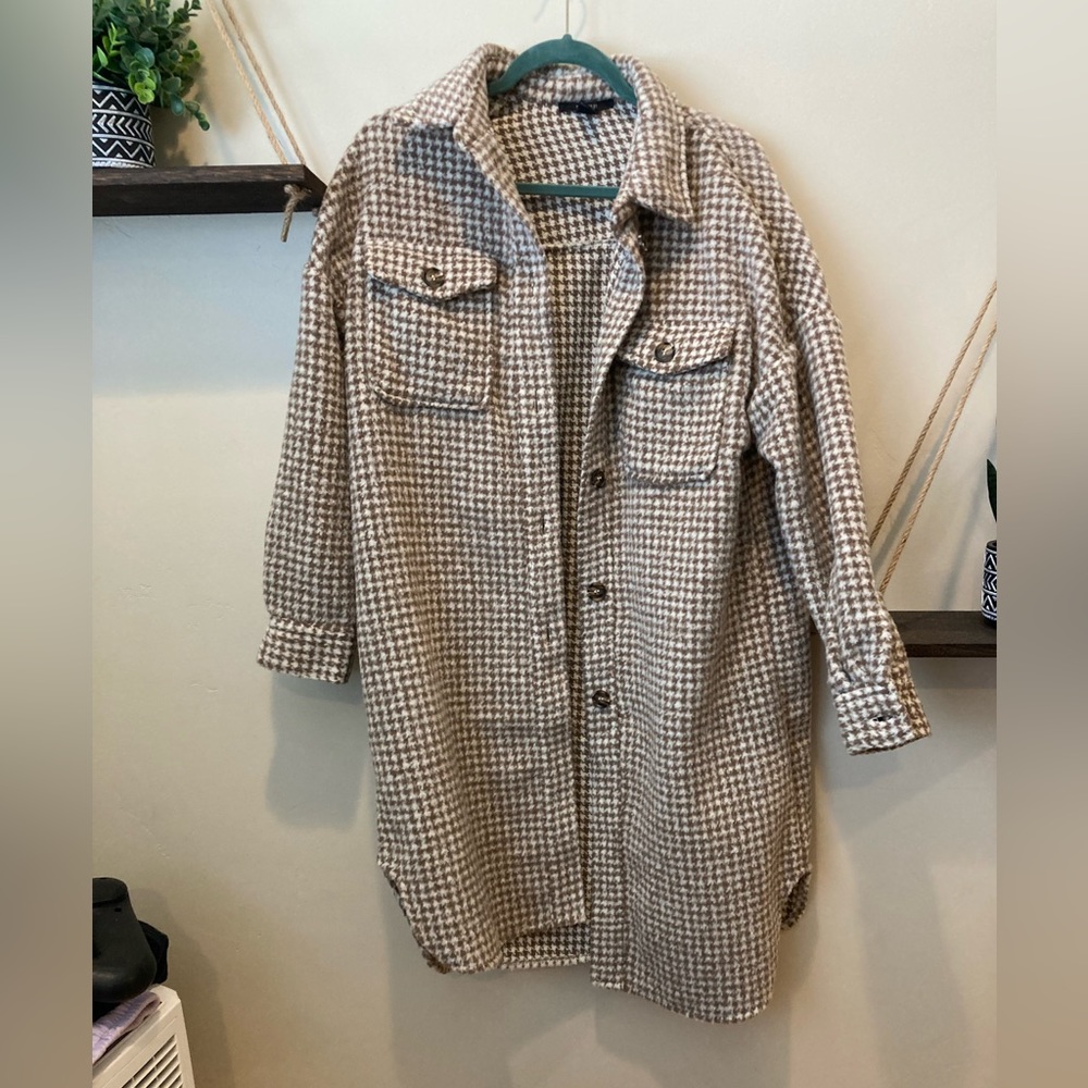 S checkered jacket